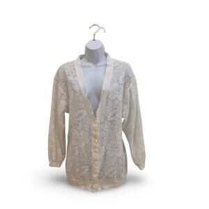 Vintage Mirrors Crocheted Cardigan